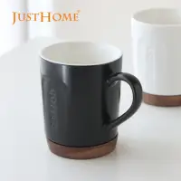 在飛比找momo購物網優惠-【Just Home】拿鐵時光陶瓷馬克杯420ml 黑色(杯
