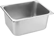 Ice Bucket Beverage Cooler Metal Storage Tub for Wine Beer Champagne Beer Chiller Stainless Steel Sturdy for Bar Home Kitchen, 32.5x26.5x15cm