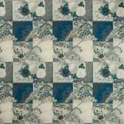 Kravet Couture Modern Contemporary Asian Print Fabric- Osode / Indigo 1.05 yd