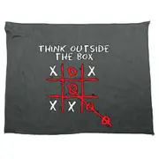Think Outside The Box Naughts And Crosses - Funny Novelty Soft Sport Microfiber Towel