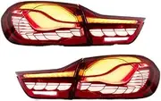 Car Taillights, Compatible for BMW M4 4 Series F32 F82 Led Taillights 2014-2020 Plug and Play Animated Daytime Running Lights