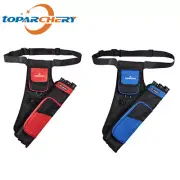 Archery Arrow Quiver Holder 3 Tube Back Waist Adjustable Strap Bag Pouch Hunting
