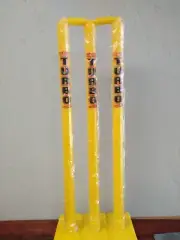 Heavy Duty Turbo Plastic Stump Set for Cricket [3 Stumps + 2 Bails+1 Base]