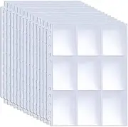 900 Pockets Baseball Card Sleeves, ABLY Double Sided 9-Pocket Trading Card Binder Sleeves Page Protectors Sheet for Skylanders, Pokemon, Top Trumps for 3 Ring Binder(50 Pages)