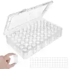 Bead Organizer 60 Grids Clear Diamond Art Storage Box Craft Storage Container◇