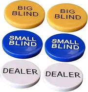 FUNNETOYU 2 Sets Game Counting Chips Portable Poker Bingo Markers for Math Learning Sorting and Counting Sturdy with Edges Fun Colored Design
