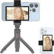Newmowa Phone Vlog Selfie Monitor Screen, Magnetic Phone Holder Clip Mount, Using Phone Rear Camera for Selfie Vlog Live Stream TikTok, Compatible with iPhone (Support 4K 30fps Wired Recording)