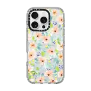 iPhone 16 Pro Clear Case MagSafe Compatible Watercolor Roses