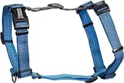 Blue-9 Reflective Buckle-Neck Balance Harness, Fully Customizable Fit No-Pull Harness with 3M Reflective Stitching, Ideal for Dog Training and Obedience, Made in The USA, Blue, Small