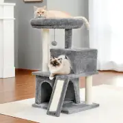 Cat Condo House Climbing Tower Tree Playing Activity Scratcher Post Toy Kitten