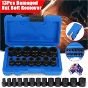 13-Pcs Impact Bolt & Nut Remover Set Nut Extractor Socket Bolt Remover Tool kit