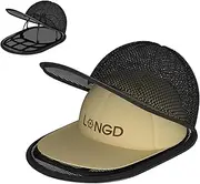 LONGD Baseball Cap Washer Cage - Sturdy Frame Laundry Protector for Adult/Kids Hats, Machine Safe Cleaner (2-Pack)