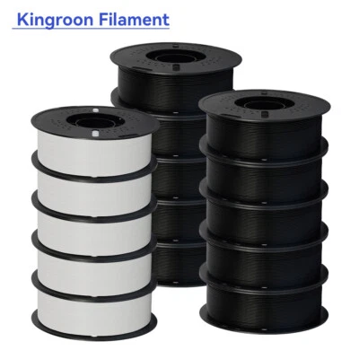 Kingroon 10KG PLA PETG Matte 1.75 mm 3D Printer Filament High Speed 1KG Spool AU