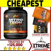 MUSCLETECH NITROTECH RIPPED 4LB // NITRO TECH PRO MUSCLE WHEY PROTEIN #