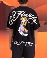 [ED HARDY] Ed Hardy Geisha T-shirt Black - Size XL XL Black