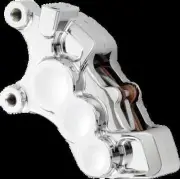 AN 6-Piston Fr Left Brake Caliper 11.8in Chrome Dyna Super Glide Custom 06-11