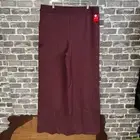 NWT Spanx perfect pant wide leg Chianti burgundy pull on PLUS SIZE 3X