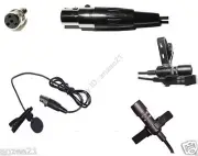 Lavalier Tie Clip Microphone Mic For Shure Wireless System 4pin mini XLR
