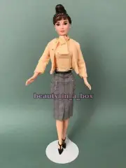 Audrey Hepburn Barbie Doll in The Secretary Silkstone Outfit Just Deboxed NO BOX