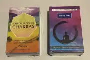 LOT OF 2 UNUSED FACTORY SEALED CARDS DECKS ZEN TAROT & CHAKRAS ORACLE ARGENTINA