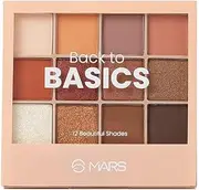 New Back to Basics Eyeshadow Palette, 12 Beautiful Shades, Matte and Shimmer, 14.4g