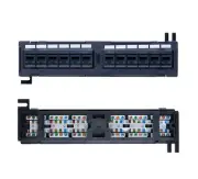 Cat6 12 Port Patch Panel 110Type 23-26AWG RJ45 Ethernet LAN Network Rack Mount