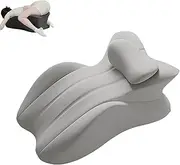 [Generic] Butt Cushion for Couples, Low-Profile Design Couples Pillow for Intimacy, Wedge Pillow Memory Foam, Firm Foam Pillow with Washable Cover (Grey)