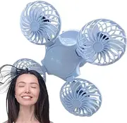 Solar Fan Camping | Solar Powered Ceiling Fan Light,Foldable Ceiling Light Ultra Quiet Camp Accessories for Outdoot, Indoor & Garage