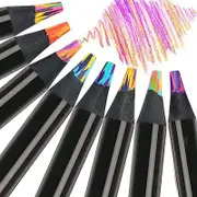 8 Rainbow Pencils Multicoloured Art for Drawing Colouring Sketching