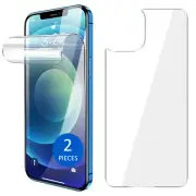 2pcs Soft PET Film Screen Protector Guard for Apple iPhone 13 Pro Front and Back