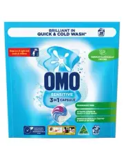Omo Doy Sensitive 3 In 1 Laundry Powder Caps 28 Pack x 3