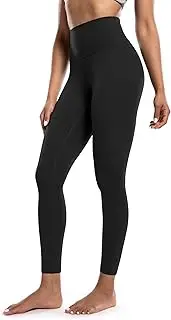 [POSHDIVAH] Women's Creamluxe Yoga Leggings High Waisted Cream-Feeling Workout Lounge Pants 25" for Running