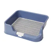 Dog Pet Potty Tray Training Toilet Raised Walls T1 Blue Puppy Training Pads