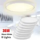 8x 36W Ultra-thin LED Modern Ceiling Light Round Warm White downlight LED Panel