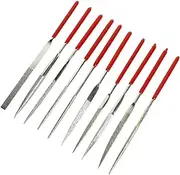 GoldenTrading Diamond Needle Nut Fret Pin File Set Hole Slot Filing Guitar Repair Luthier Tool