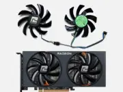 85mm PowerColor RX 5600 5700 6500 6600 XT 6700 Fighter Fan Replacement 4Pin TD24