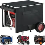 JIAHOO Generator Cover, 900D Heavy Duty Waterproof Generator Cover for Outside, 32"L x 24"W x 24"H Cover Universal 5000W-10000W Outdoor Generator Storage Box, All Season Protection, Black
