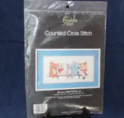 Golden Bee Counted Cross Stitch Kit - Toys On A Shelf Picture