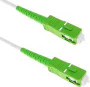 BeMatik - Fibre Optic Cable SC/APC to SC/APC Simplex Singlemode 9/125 from 20 m OS2 White