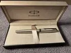 Parker Sonnet Sterling Silver Cisele Fountain Pen 18K. Medium Pt. New Old Stock