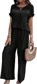[AILLOSA] Spring and Summer Casual Fashion Solid Color Short-Sleeved Trousers Suit
