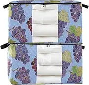Yoogain 95 L zippered storage boxes with Reinforced Handles, clear window bed shoe organizer for Blankets, Comforters, and Clothes