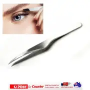 Professional Slant Tweezers Stainless Steel Eyebrow Tweezers Make Up Waxing