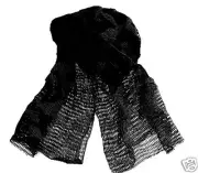 BOYS MILITARY SCRIM SCARF ARMY SAS BLACK Cotton Soldier ops face neck cover