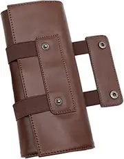 LIFKOME Grooming Kit Scissor Case Hair Styling Tools Organiser Pu Leather Scissor Bag Random Color
