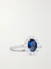 [Garrard] Garrard - 1735 Platinum, Sapphire And Diamond Ring - Silver - 53 53 Silver