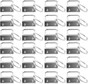 EWONICE 40Pcs Key Fob Hardware with Key Ring, Key Chain Fob Wristlet Hardware for Lanyard（1 Inch Width）