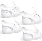 4 Pair Crease Protector for Air Force Shoes, Sneaker Shoes Protectors Against Shoe Creases white