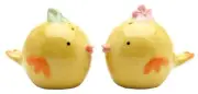 Whimsical Baby Yellow Chicks Salt and Pepper Shakers Set