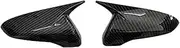 for Hyundai for Veloster 2018~2022 Rearview Mirror Cover Cap Housing Sticker Trim with Horn Auto Parts Styling